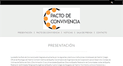 Desktop Screenshot of pactodeconvivencia.org