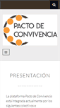 Mobile Screenshot of pactodeconvivencia.org